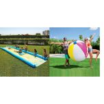 WHAM-O Super Slip ‘N Slide Water Slide 790 cm with Bestway 152cm Giant Beach Ball Combo Pack
