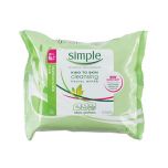 Simple Kind to Skin Cleansing Facial 25 Wipes