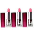 3 X Maybelline Color Sensational Lipstick Tip Top Tule 117