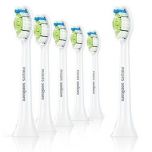 6 Pack Philips Sonicare DiamondClean Electric Toothbrush Replacement Heads