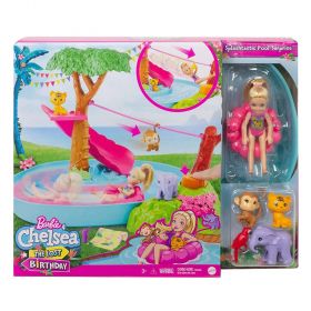 Barbie and Chelsea The Lost Birthday Splashtastic Pool Playset 