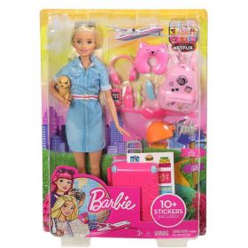 Barbie Travel Lead Doll & Accessories
